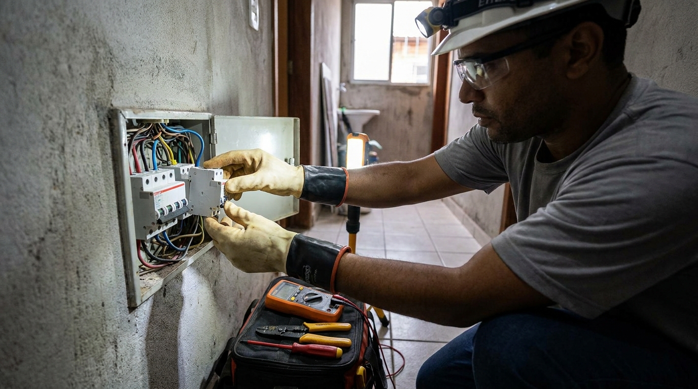 Instalacao de disjuntor profissional em Indaiatuba‑SP