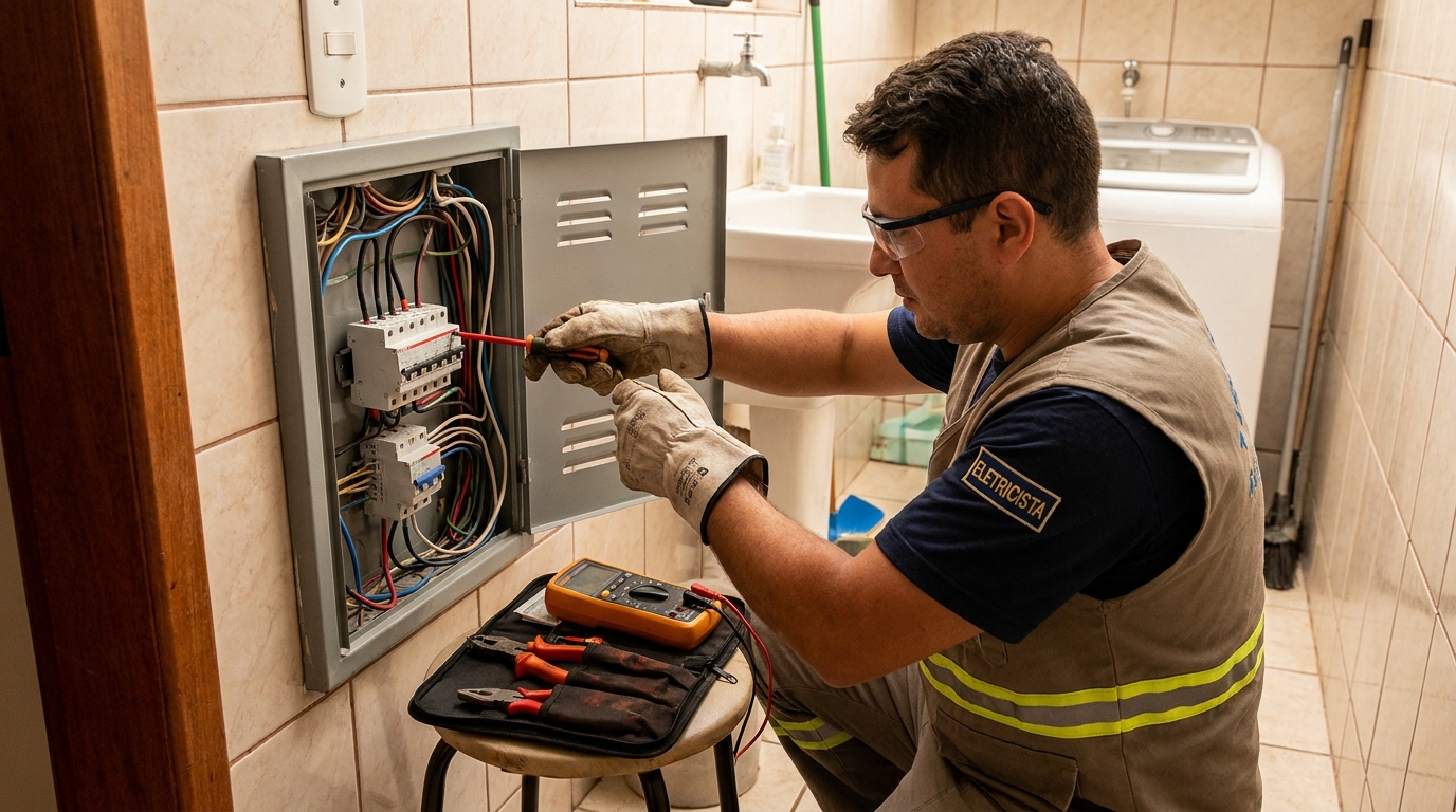 Instalacao de disjuntor residencial em Indaiatuba‑SP