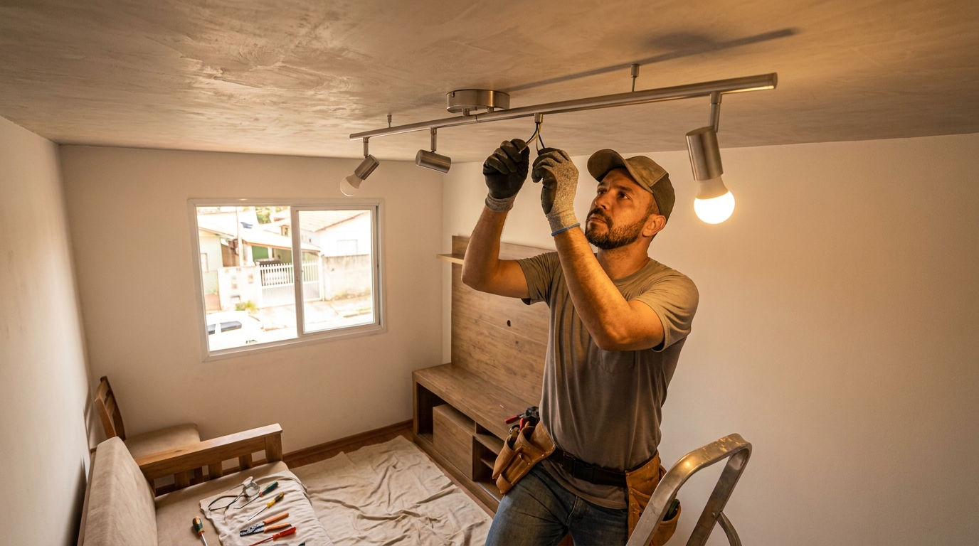 Instalacao de luminarias residencial em Indaiatuba‑SP
