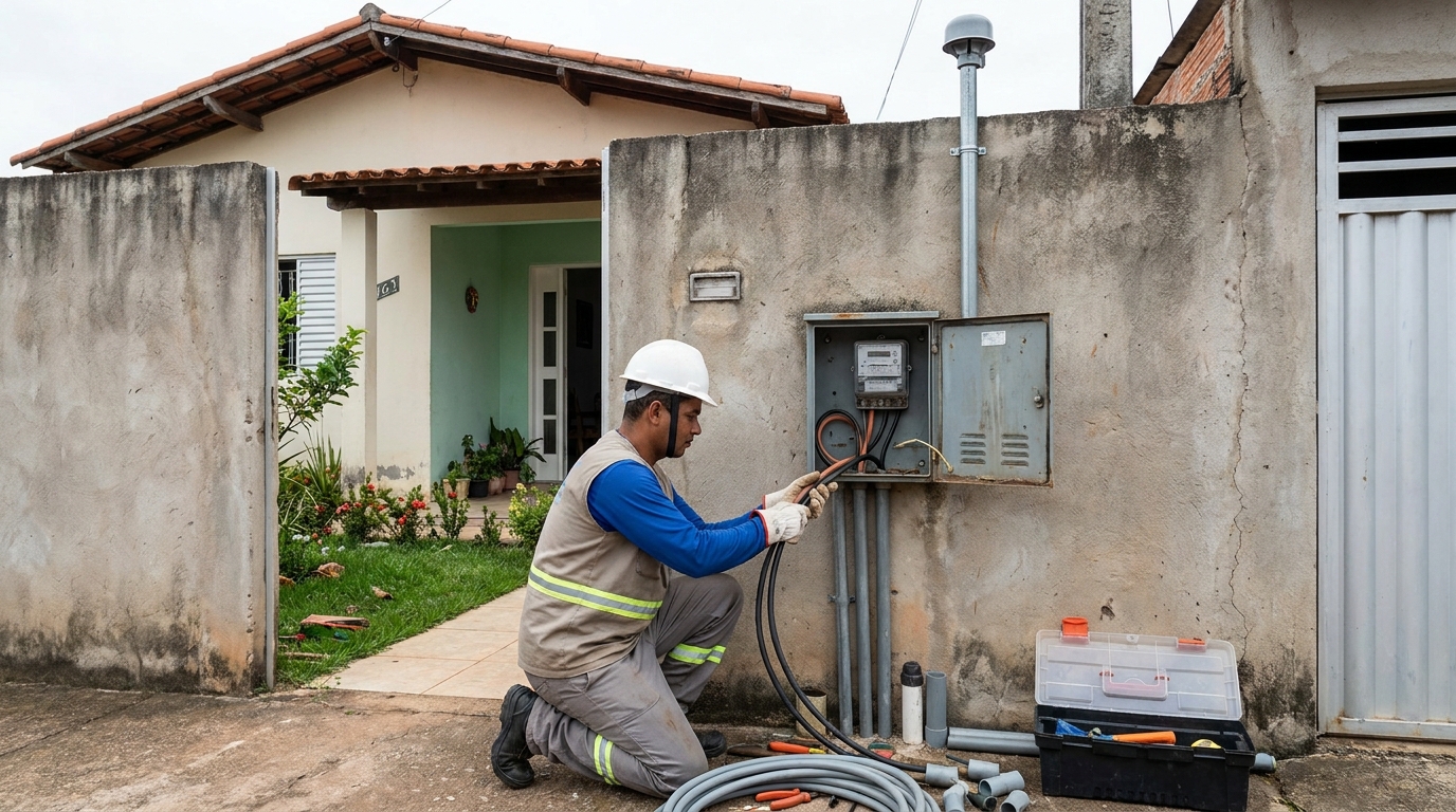 Instalacao de padrao de energia em Indaiatuba‑SP