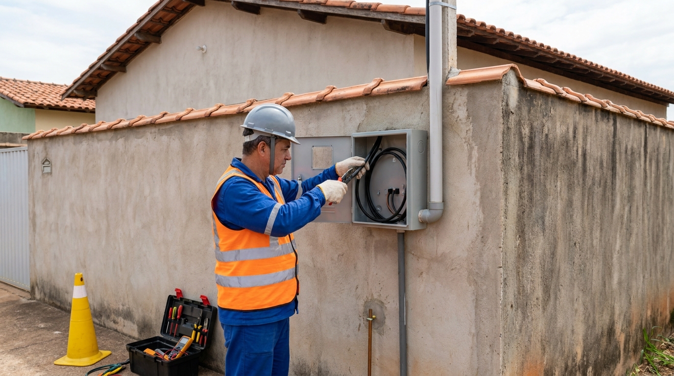 Instalacao de padrao de energia profissional em Indaiatuba‑SP