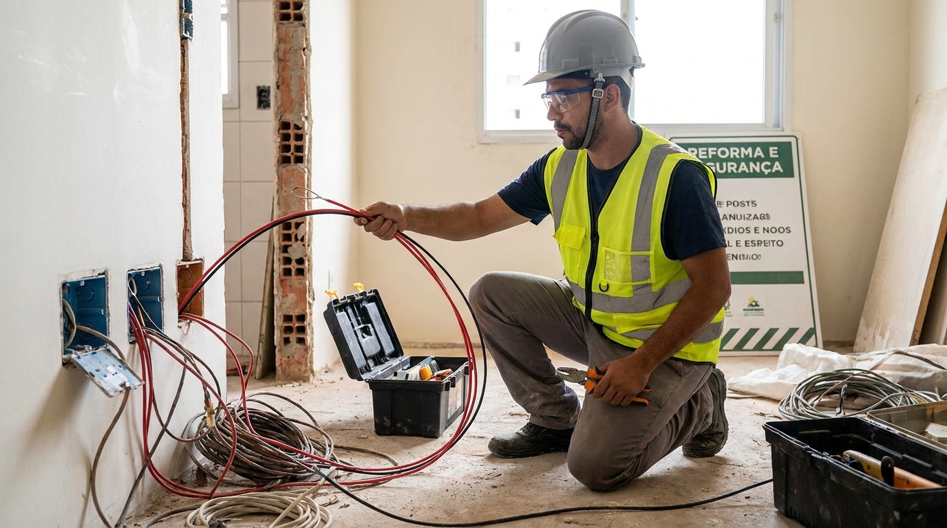 Troca de fiacao eletrica em Indaiatuba‑SP
